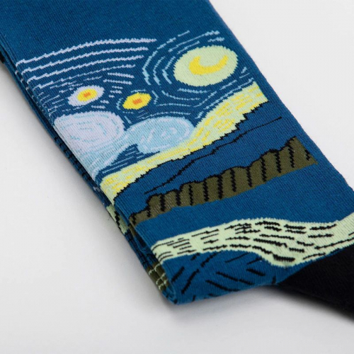 Socken Kunstwerke - van Gogh "Sternennacht"